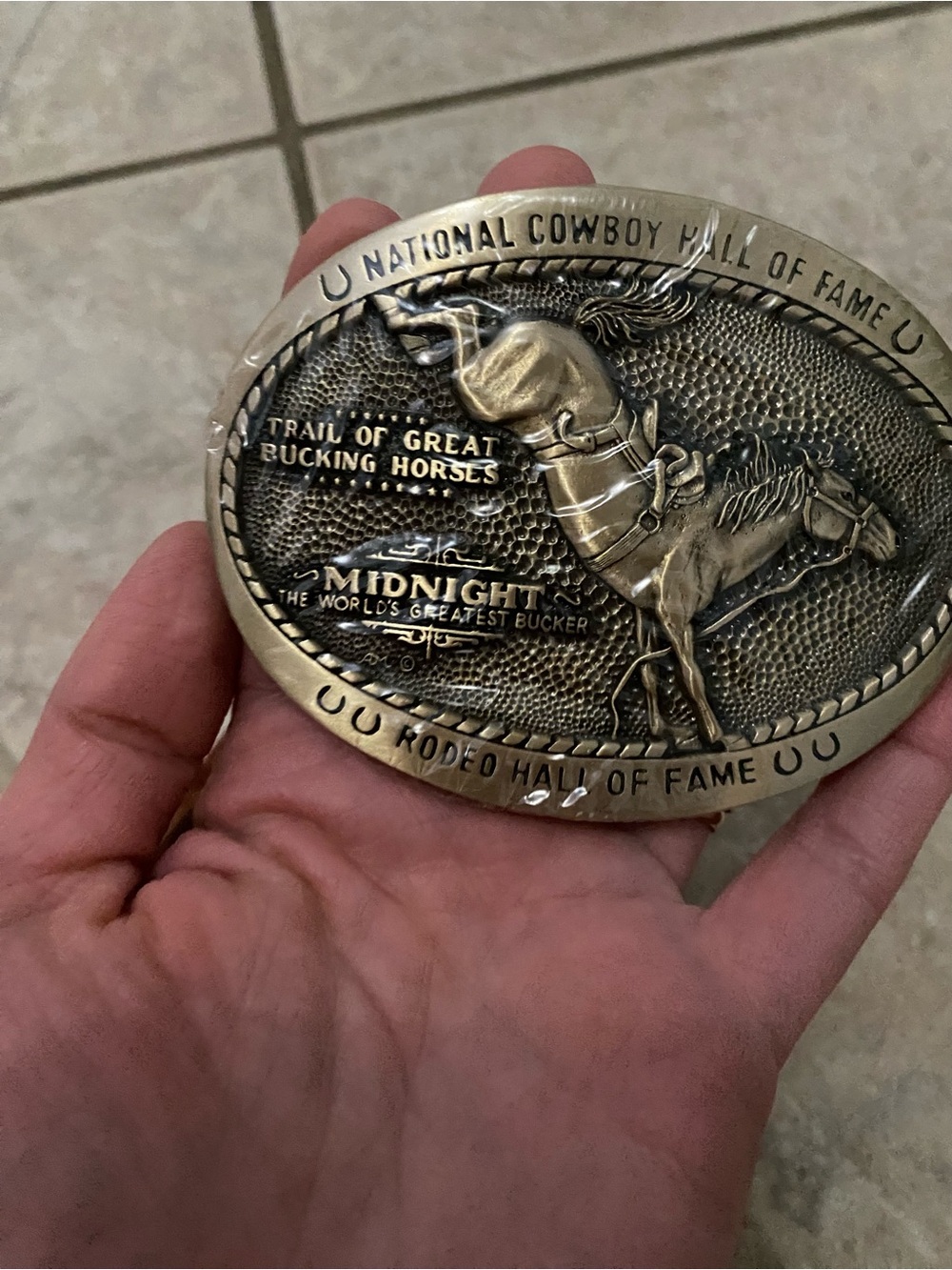 National Cowboy Hall of Fame Rodeo Belt Buckle